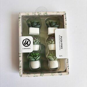 Bulletin Board Push Pins Potted Succulents Home Office Decor Gift New